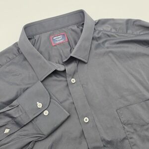 UNTUCKit Shirt Men's 3XL Regular Gironde Button Up Black Performance Stretch